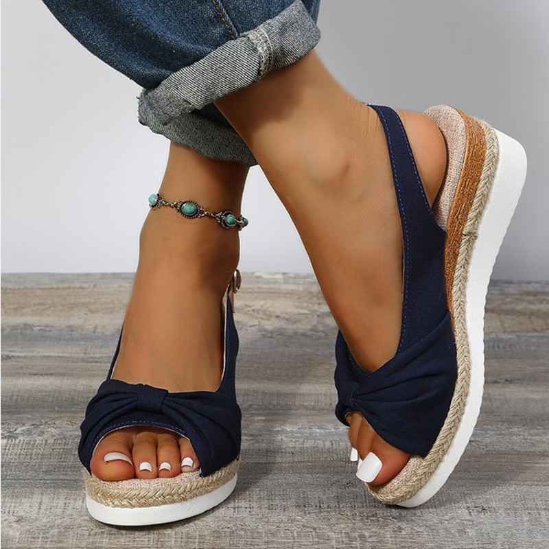 Women's Shoes Fashion Open Toe Summer Wedge Comfortable Wearable Office Sandals