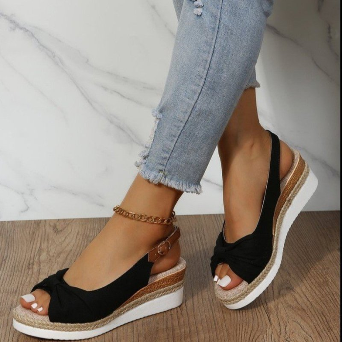 Women's Shoes Fashion Open Toe Summer Wedge Comfortable Wearable Office Sandals