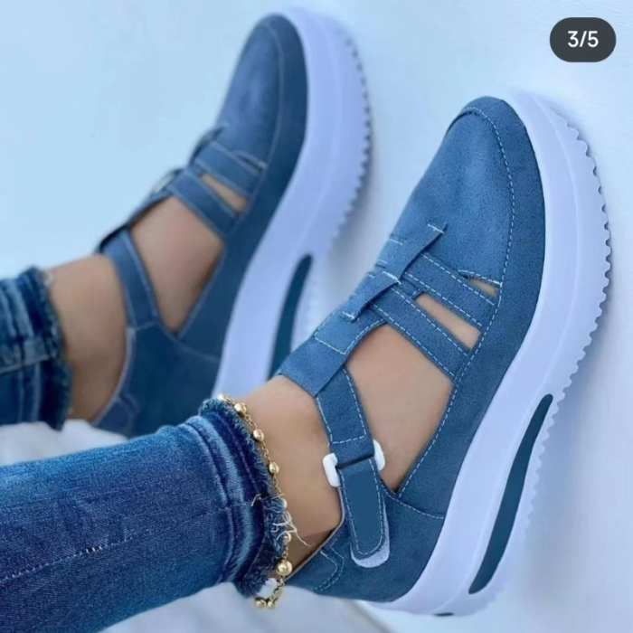 Women's Fashion Platform Casual Breathable Wedge Fashion Sneakers