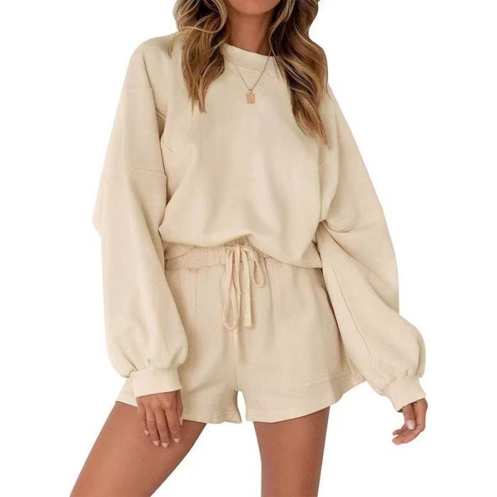 Women's Casual Suit Casual Jacket Shorts Two-Piece Tracksuit