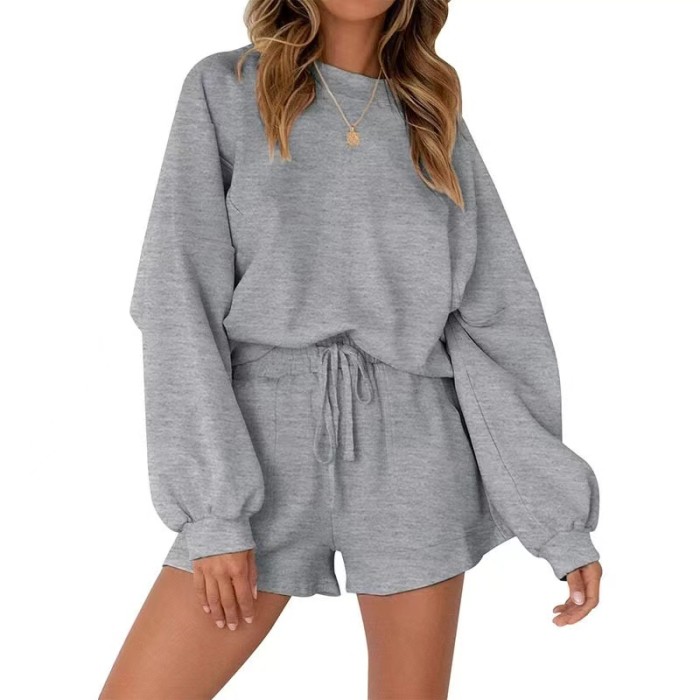 Women's Casual Suit Casual Jacket Shorts Two-Piece Tracksuit