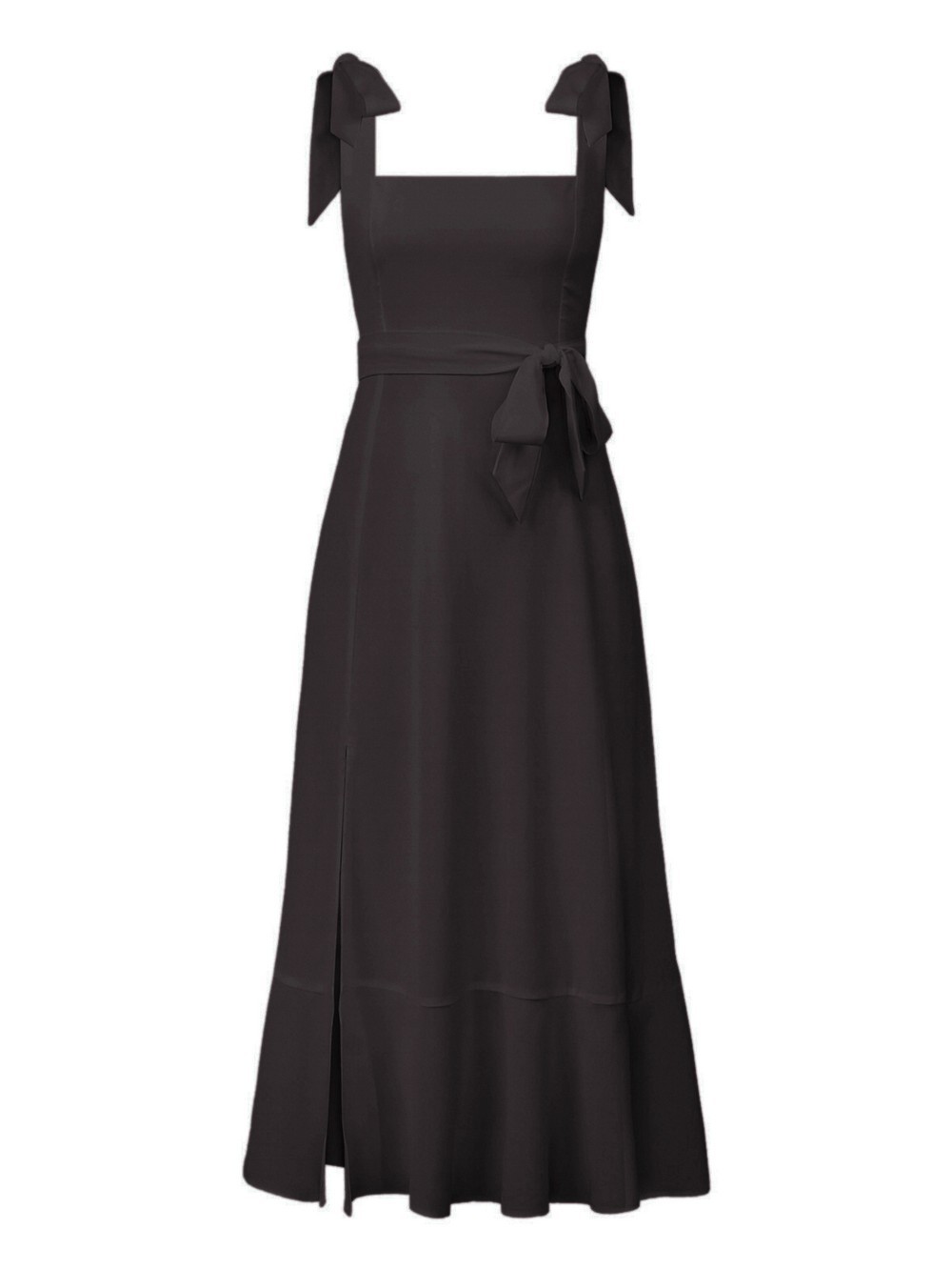 Dress Elegant Maxi Dress Solid Color Mesh High Waist A Line Dress main image 1