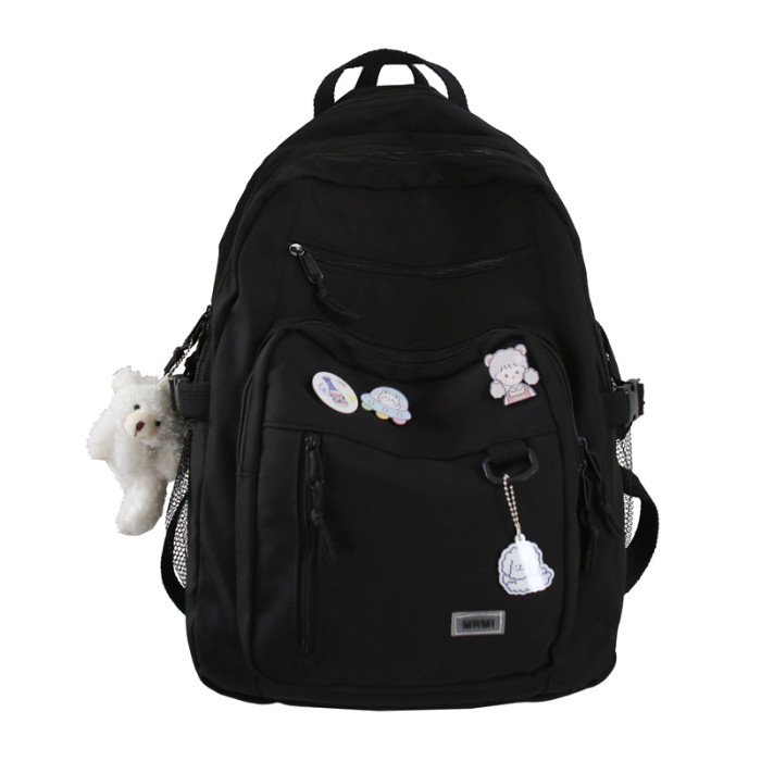 Fashion Large Student Canvas Female Large Capacity Cute Casual Travel Backpack