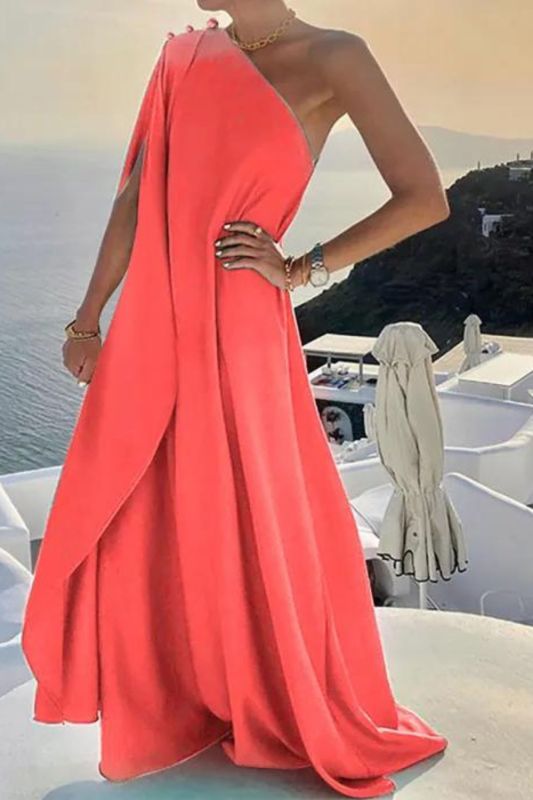 Sexy Elegant Wedding Party Loose Sleeveless Maxi Dress