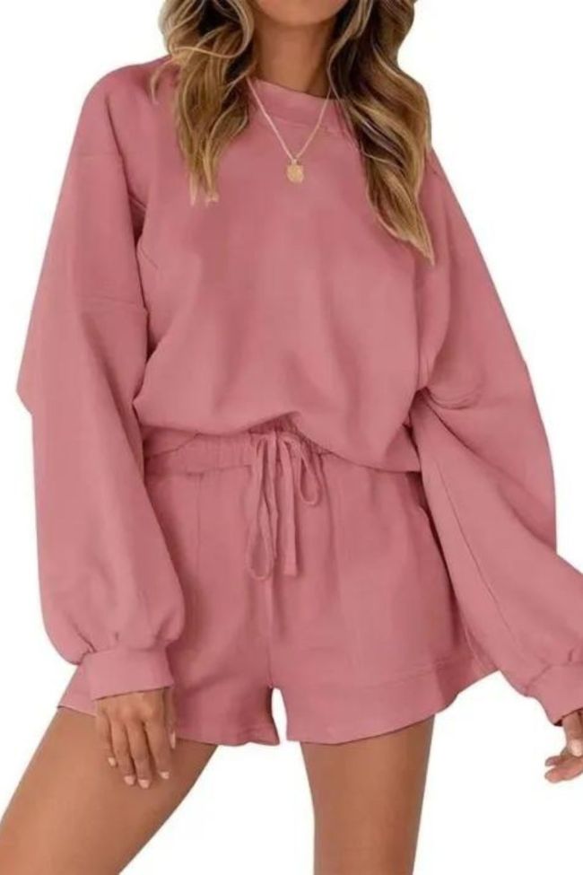 Women's Casual Suit Casual Jacket Shorts Two-Piece Tracksuit