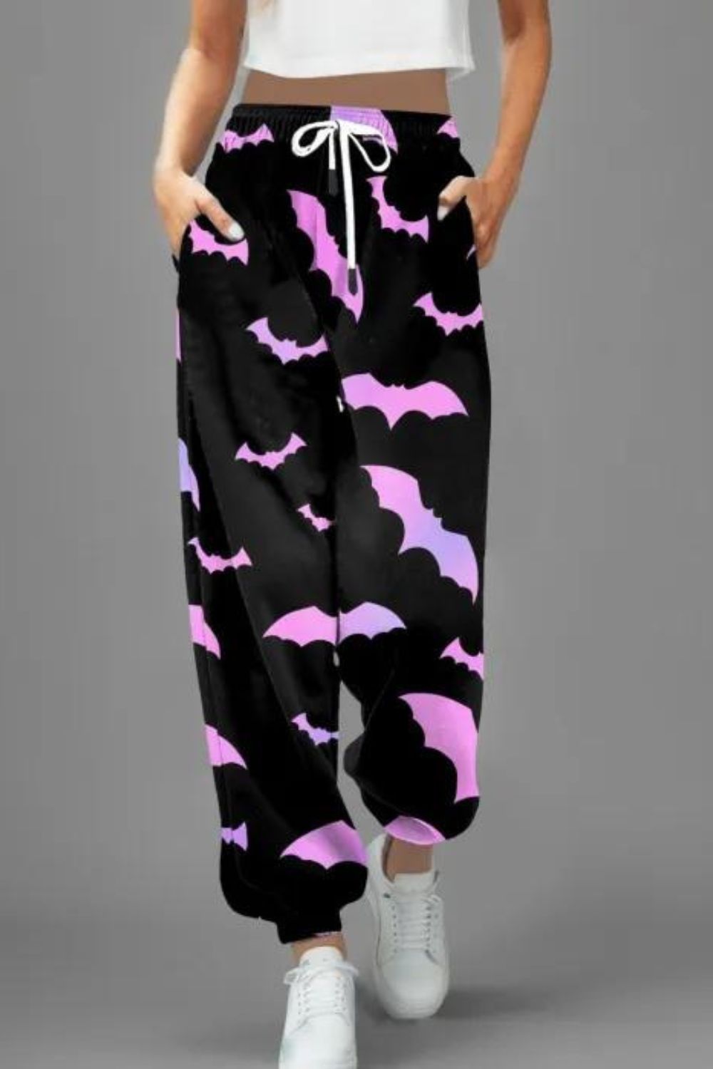 Polka Dot Halloween Bat Pattern Print Women's Shorts