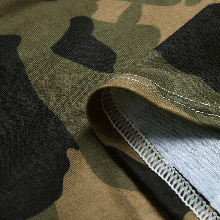 Women Long Sleeve Casual Camouflage Cardigan