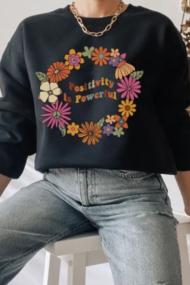 Vintage Women Long Sleeve Pullovers Sweatshirt