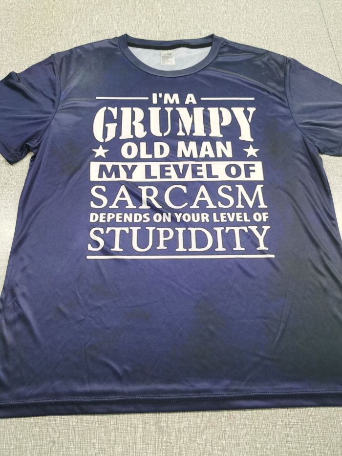 Grumpy Old Man T-Shirt: Vintage and Trendy, Perfect for Summer Wear, Loved by Grumpy Men.
