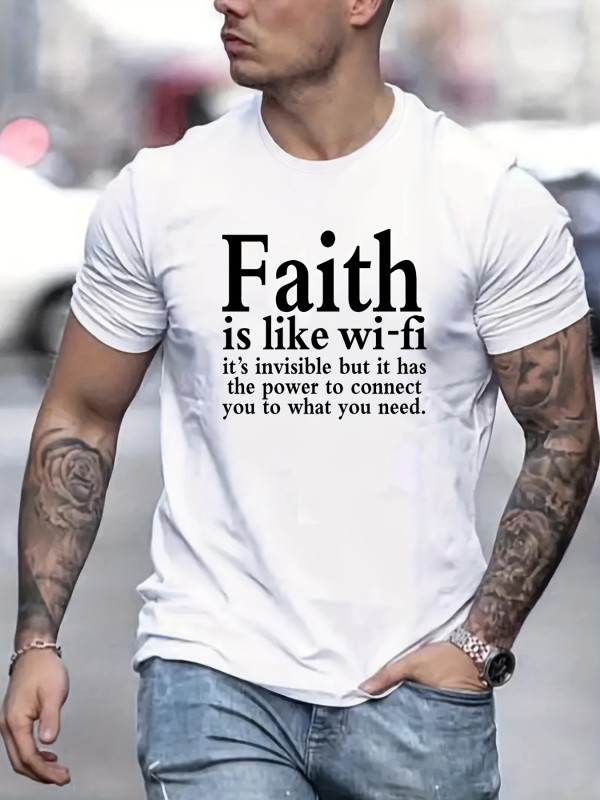 Funny Slogan Print T-shirt, Casual Trendy Loose Short Sleeve Shirt For Men Women And Couples