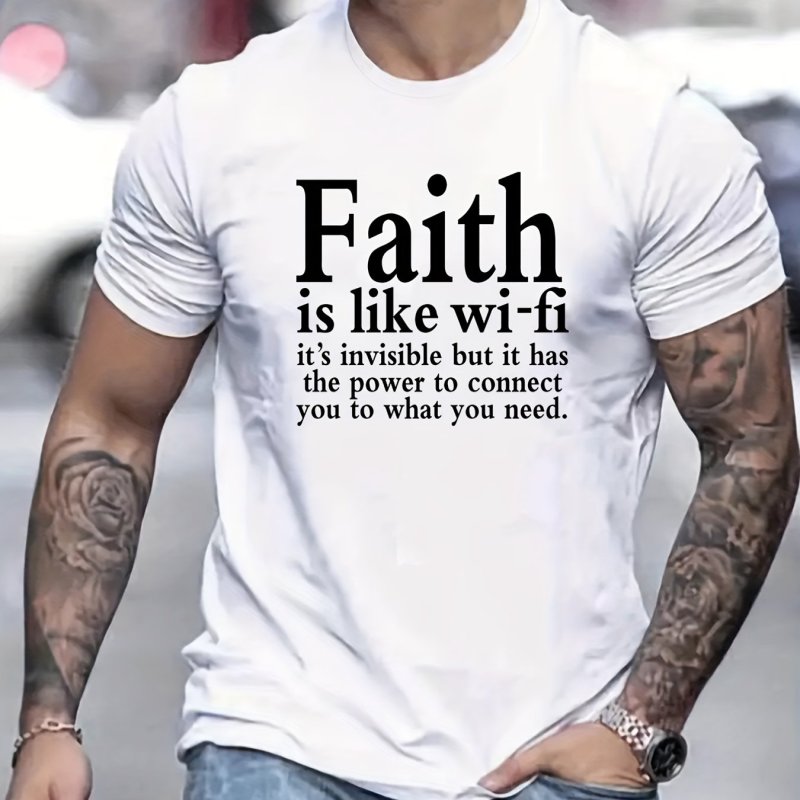 Funny Slogan Print T-shirt, Casual Trendy Loose Short Sleeve Shirt For Men Women And Couples