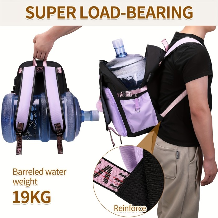 New Style Schoolgirl Refrigerator Schoolbag High School Casual Schoolbag Schoolgirl Boys Backpack Decompression Waterproof Large Capacity