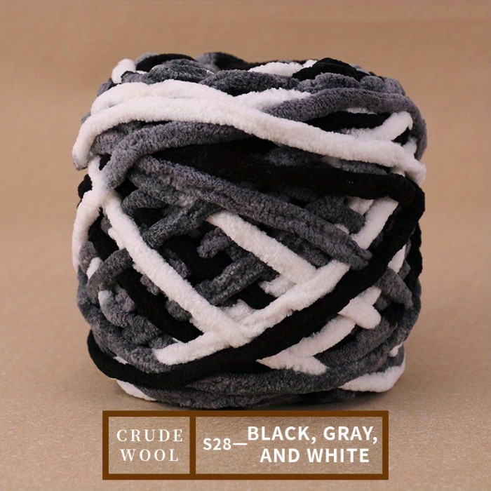 1bag Lover Scarf Material Bag, Ice Bar Thick Wool Ball, Suitable For Diy Weaving Self-woven Scarf Wool Making For Boyfriend Girlfriend Gift