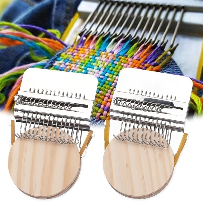 1pc Small Loom, Weave Tool, Mending Loom, DIY Textile Tools, Darning Machine, Loom Makes, Stitching Mending Tools For Jeans Clothes