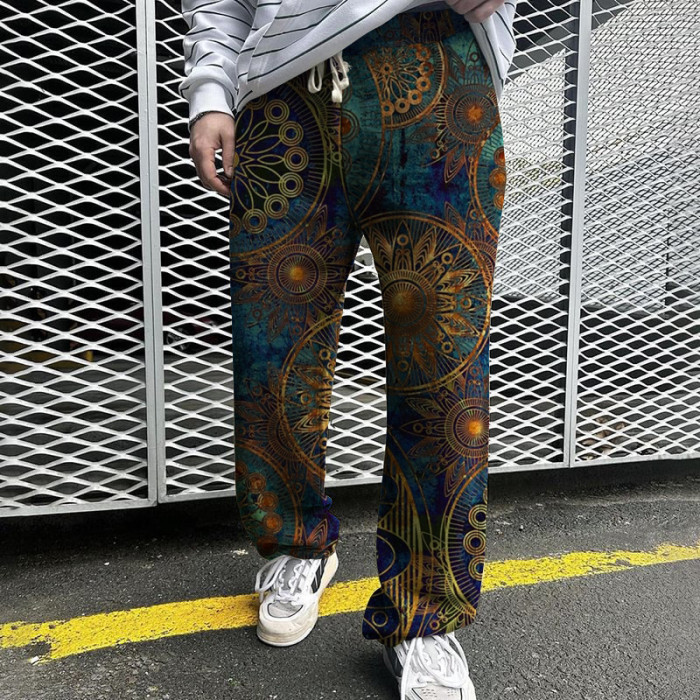 Men's Printed Loose Ethnic Casual Pants