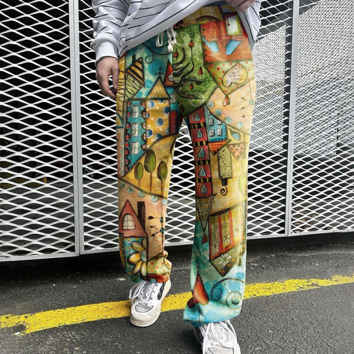 Men's Printed Loose Ethnic Casual Pants