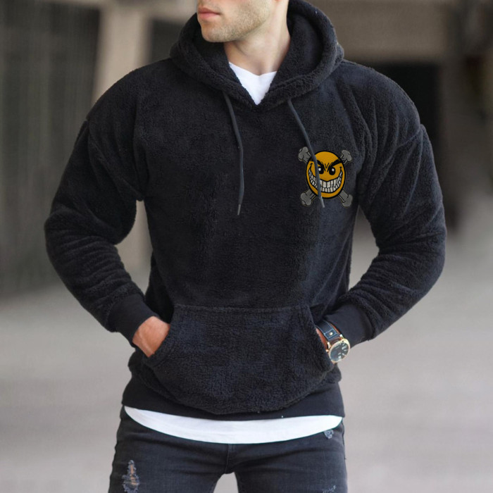 Men's Casual Printed Loose Stylish Hooded Sweatshirt