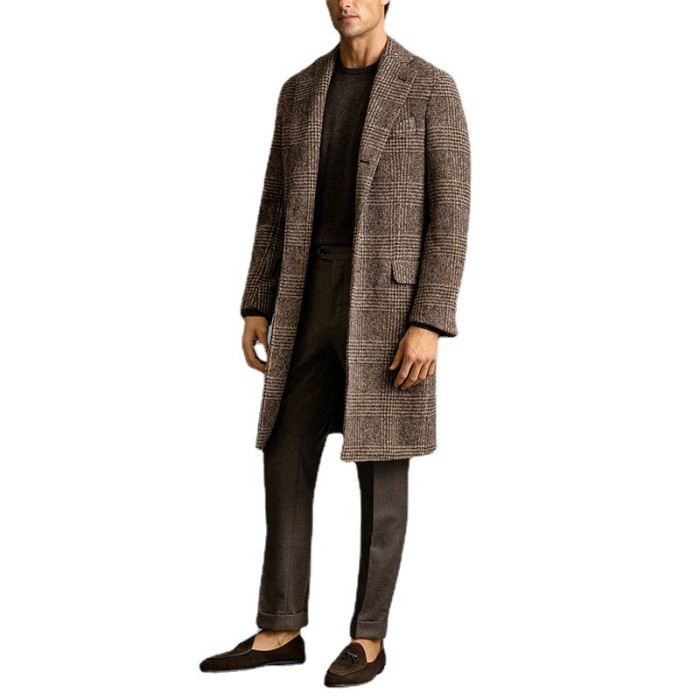 Men's Coat Outerwear Fashion Casual Long Formal Tops