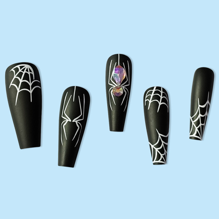 Dark Spider Halloween Wearable Armor Sweet Cool Nail Art Kit