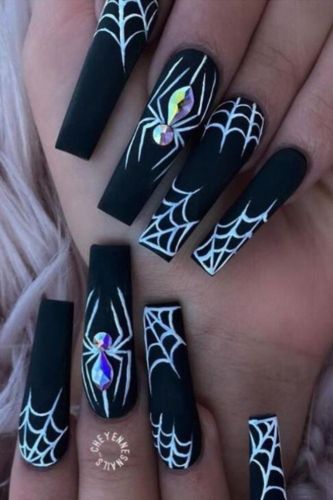 Dark Spider Halloween Wearable Armor Sweet Cool Nail Art Kit