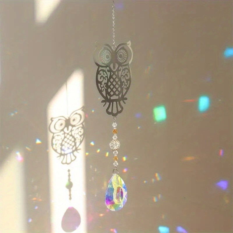 1pc\u002F5pcs Animal Sun Catcher, Hummingbird Life Tree Owl Angel Butterfly
