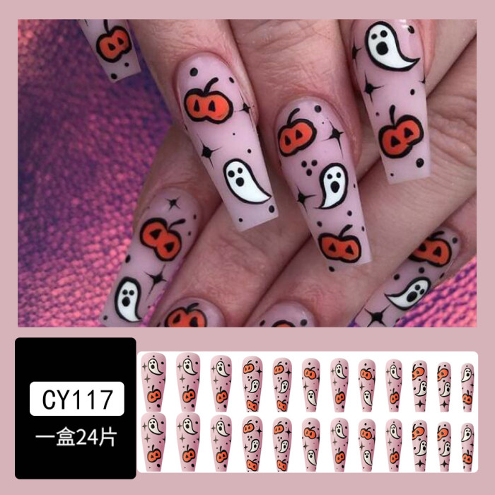 Pumpkin Ghost Halloween Fashion Dress Up Advanced Nail Art