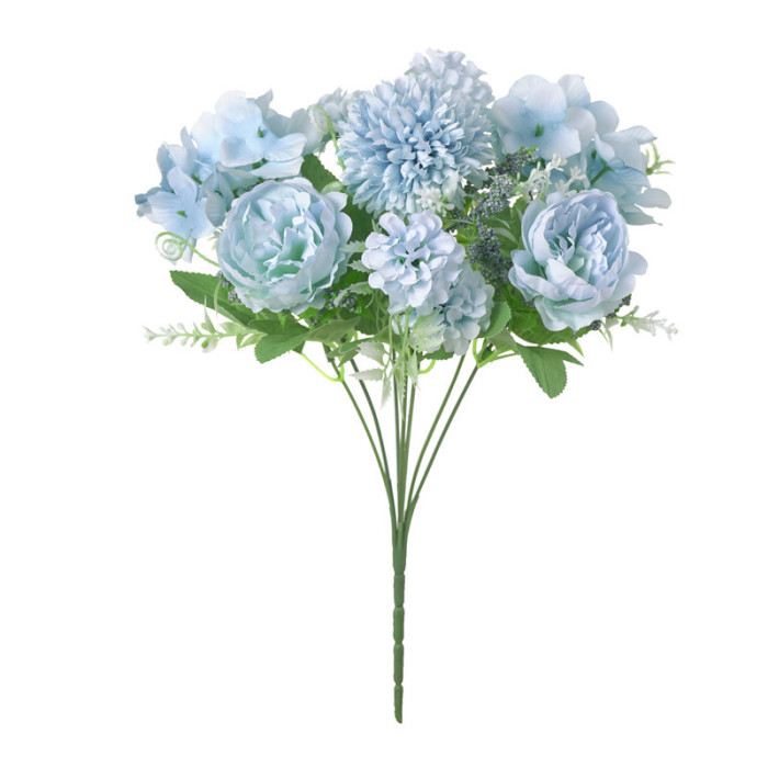 1pc 7 Head Artificial Peony Flowers, Wedding Hotel Furniture Decoration, Simulation Flower For Home Decoration