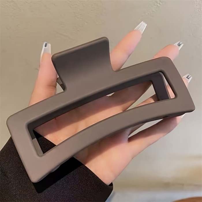 3pcs Strong Hold Hair Claw Clip for Thick Hair - Non-Slip Matte Square Jaw Clip for Easy Hair Styling and Secure Grip
