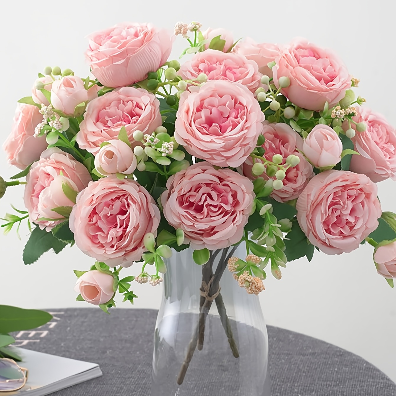 Persion Roses 1pc 5 Heads Simulation Persian Roses for DIY Bouquets and Home Decor ...
