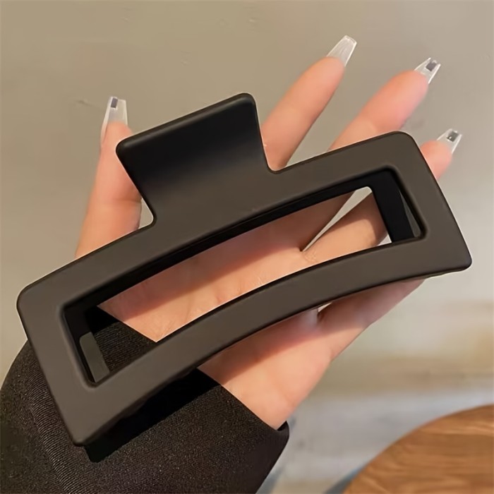 3pcs Strong Hold Hair Claw Clip for Thick Hair - Non-Slip Matte Square Jaw Clip for Easy Hair Styling and Secure Grip