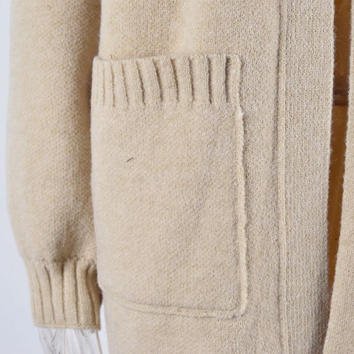 Oversized Loose Warm Knit Elegant Soft Comfortable Long Cardigan Sweater