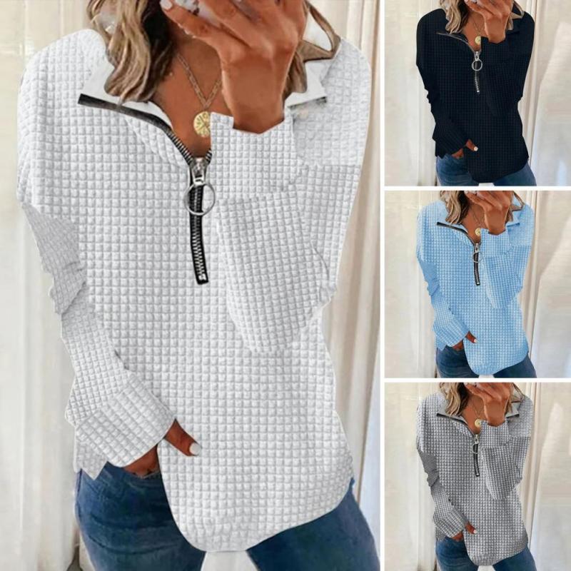 Women's Fashion Loose Solid Color Casual Tops Sweatshirts