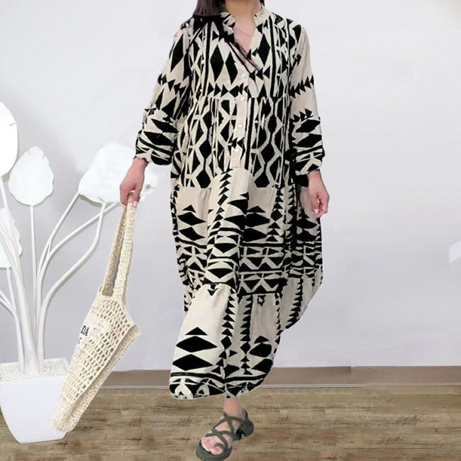 Retro Chic Maxi Dress
