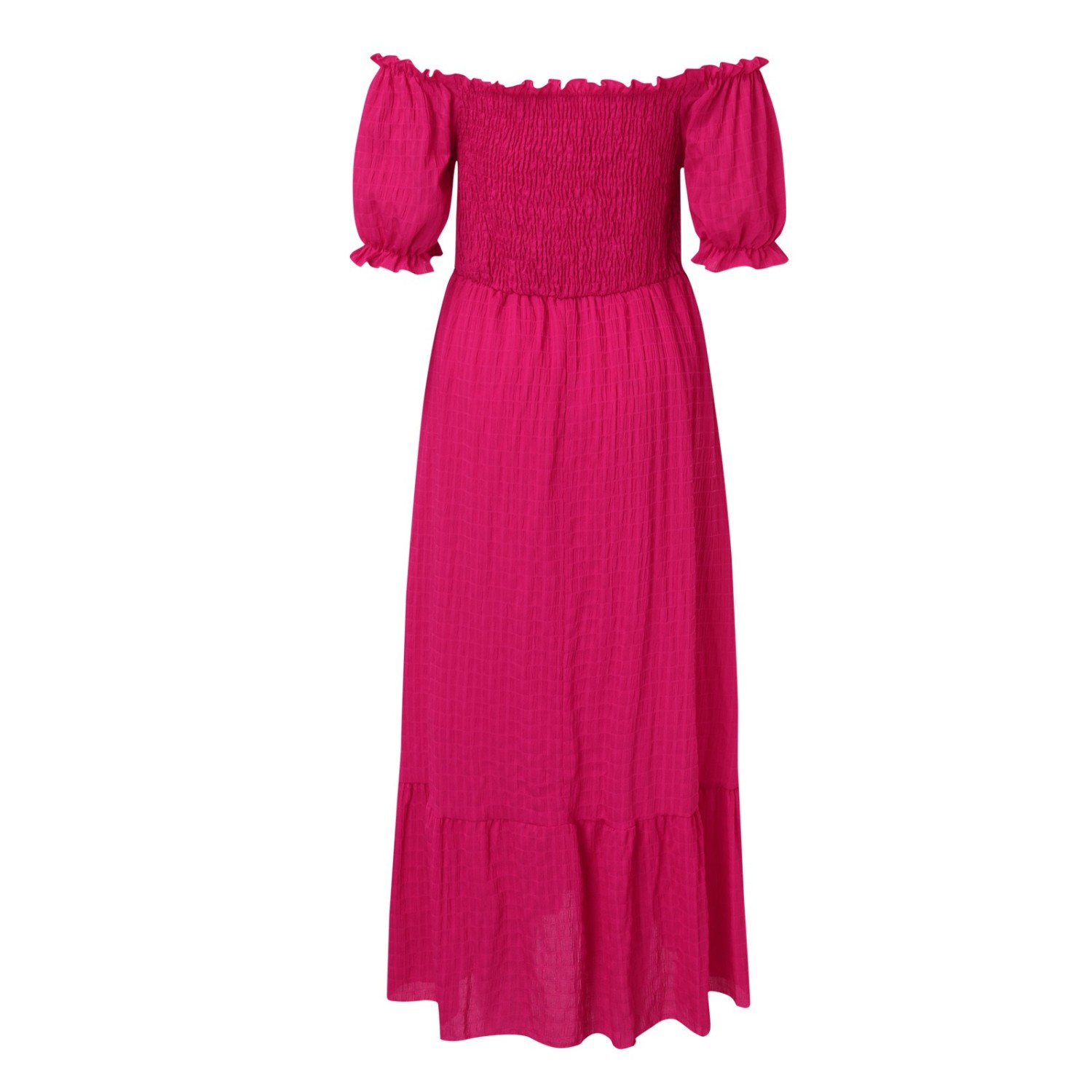Women's Fashion Pure Pink Slant Collar Slit Sexy Casual Elegant Maxi Dress