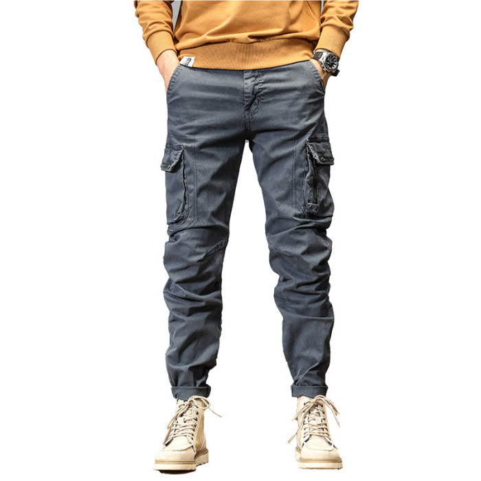 Mens Casual Multi-Pocket Male Trousers Fashion Sweatpants Streetwear Joggers Cargo Pants