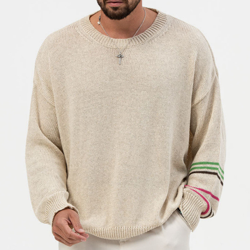 Streetwear Men's Sweaters Fashion Oversize Loose  Casual Jumper Tops Knitting Sweater
