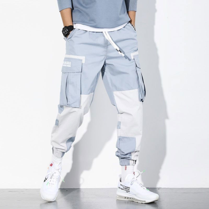 Men's Pure Cotton Street Fashion Loose Casual Cargo Pants