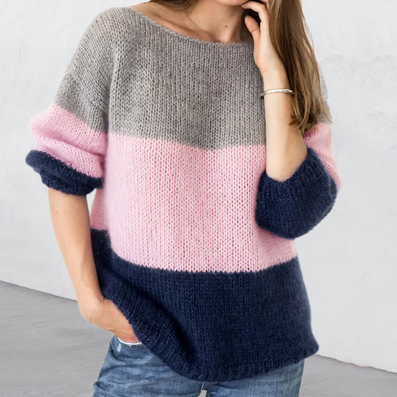 Oatmeal Solid Color Cap Sleeve Knitted Sweater main image 1
