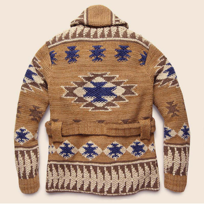 Mens Sweater Coats Winter Thick Knit Warm Jackets Retro Cardigans