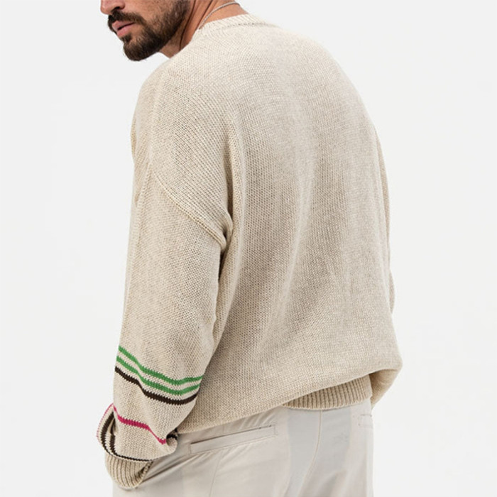 Streetwear Men's Sweaters Fashion Oversize Loose  Casual Jumper Tops Knitting Sweater