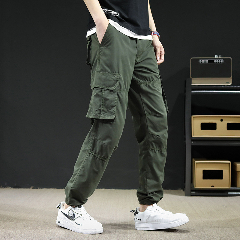 Men's Outdoor Multi-Pocket Overalls Loose Straight Large Size Casual Pants
