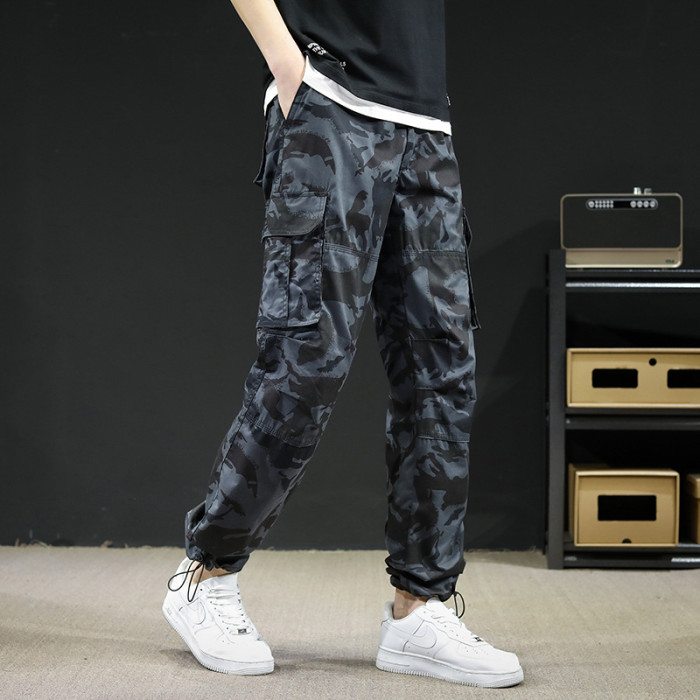 Men's Loose Outdoor Pocket Straight Plus Size Casual Cargo Pants
