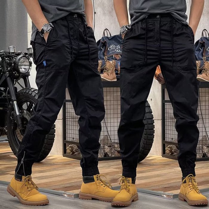 Men's Cargo Pants Outdoor Layered Casual Camo Navy Pants
