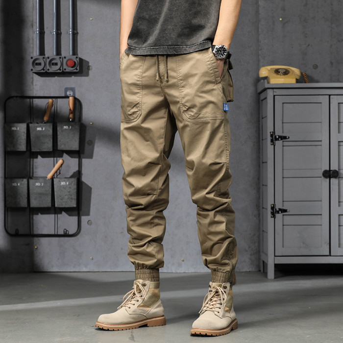 Men's Fashionable Loose Multi-Pocket Casual Stretch Cargo Pants