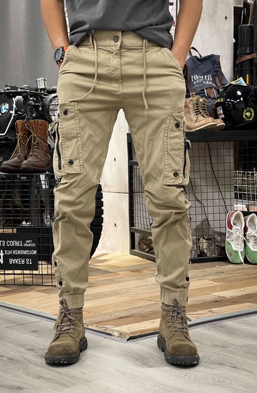 Men's Cargo Pants Outdoor Layered Casual Camo Navy Pants