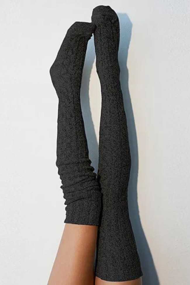 Fashion Knitted Socks Women Cable Knit Extra Long Boot Socking Over Knee Thigh High Girls Warm Stock