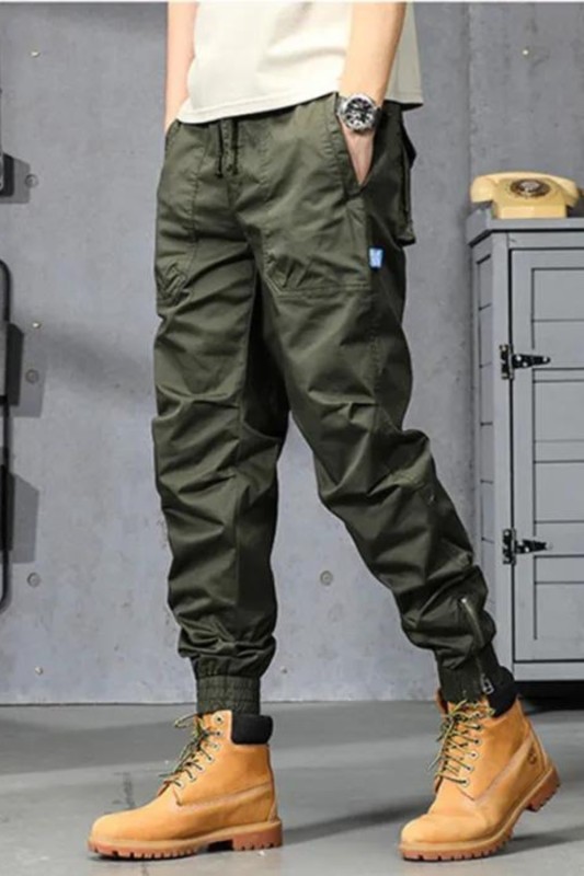 Men's Fashionable Loose Multi-Pocket Casual Stretch Cargo Pants