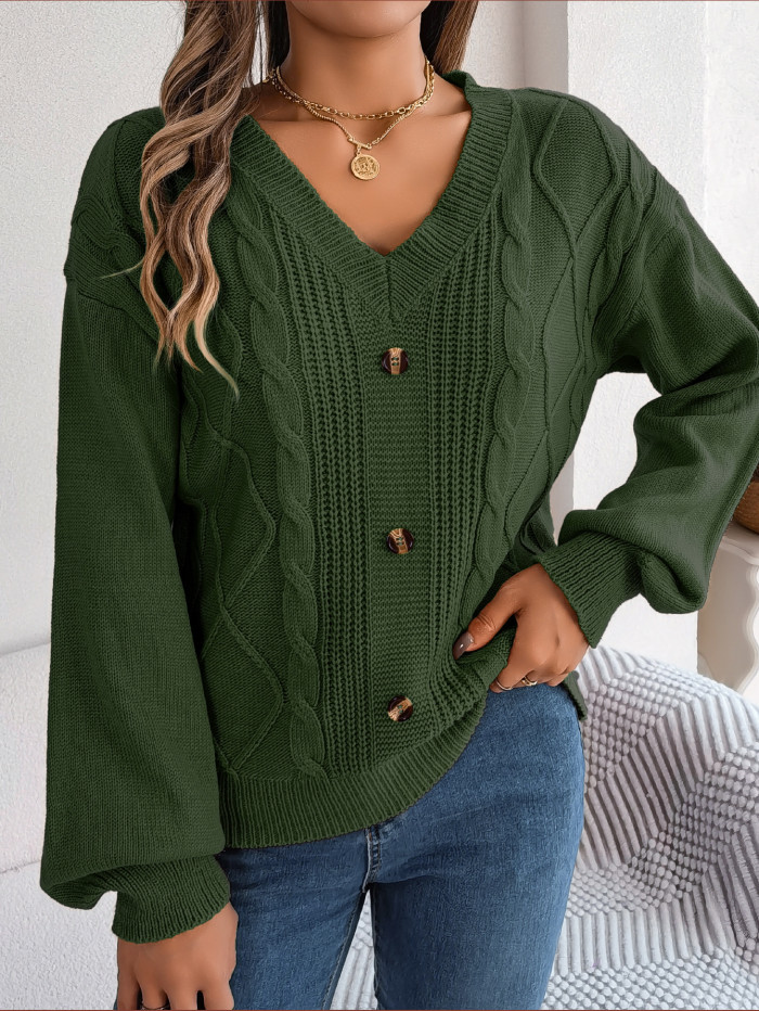 Loose Lantern Sleeve Sweater main image 0