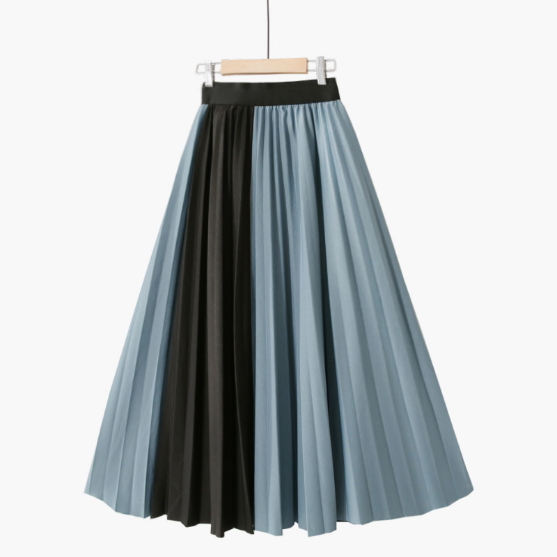 Fashionable Stretch High Waisted Solid Color Mid-Length Retro Elegant Skirt