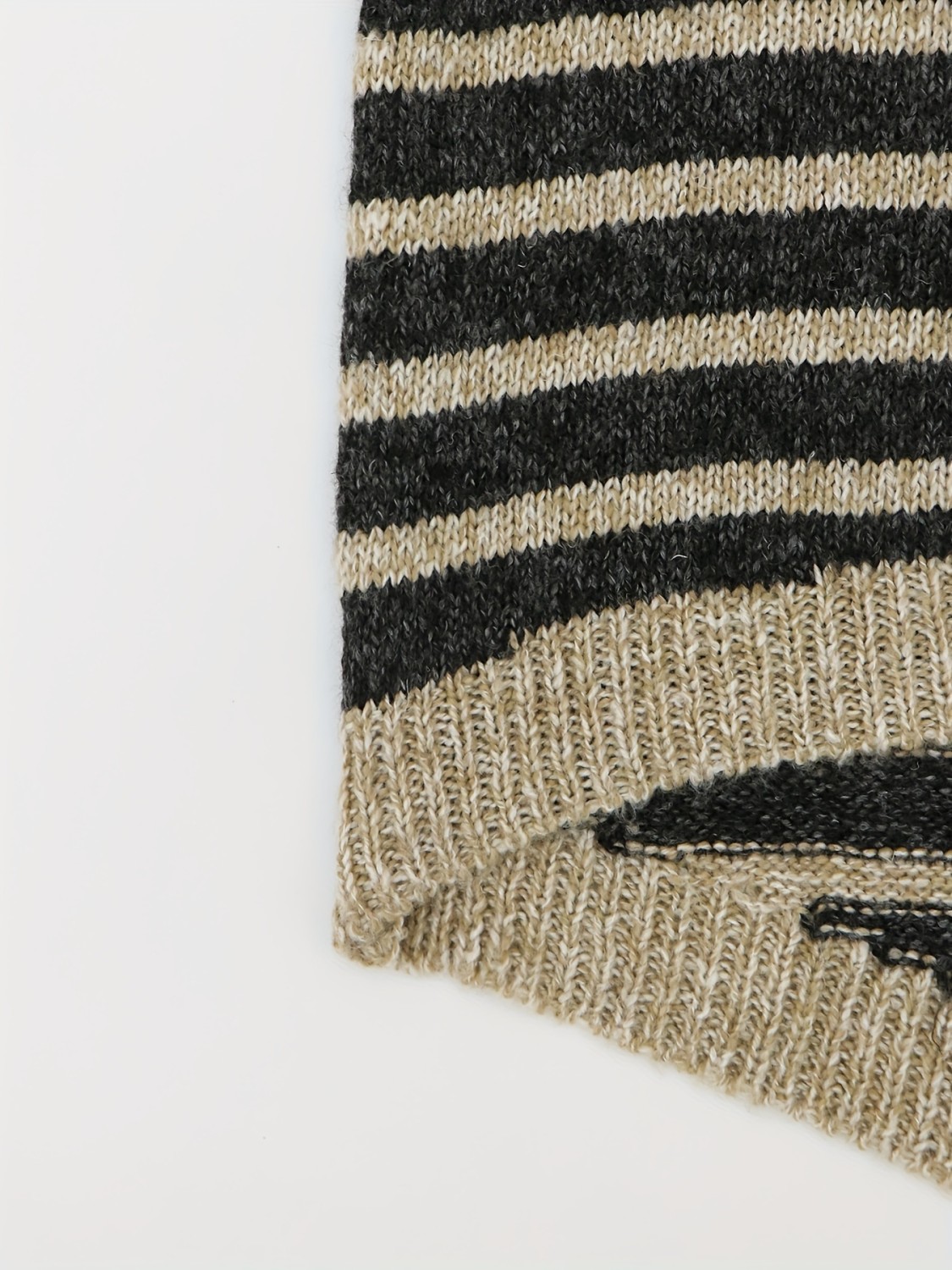 Striped Turtle Neck Sweatshirt